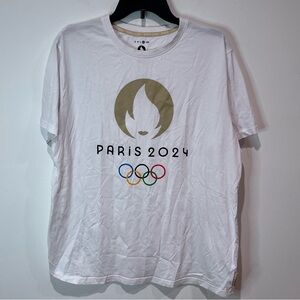 White Paris 2024 Olympic Short Sleeve Tee